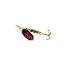 Блесна Mepps Black Fury Orange Mouche 0 gold/orange dots 2г