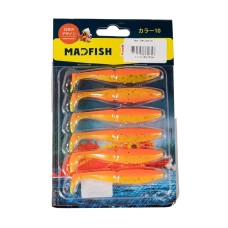 Виброхвост MADFISH JUMBO 90мм, 6.7г, (6 шт. уп.) цвет 10