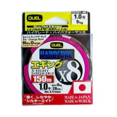Пл.шн. Duel PE Hardcore X8 Eging 150m MilkyOrange #1.2 (0.191mm) 12.0kg