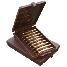 Футляр MTM для 9 нарезных патронов, калибр 222 / 223 Rem, 30-30 Win., 7.62x39 Rus. (коричневый)