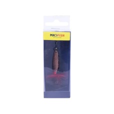Блесна вращающаяся MADFISH Aglia Long №1, 6гр, цвет (Copper-red-dot)