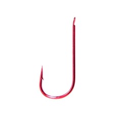 Крючок Owner одинарный, лопатка, красный, 12 шт/уп