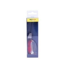 Блесна вращающаяся MADFISH Super Pike №4, 24гр, цвет (Silver-red-dot)