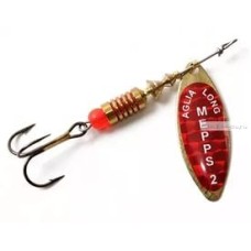 Блесна вращающаяся Mepps AGLIA LONG REDBO, 5, Gold