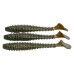 Виброхвост Esox Swinky Fat 5.5" 140мм, (3шт. упак.), цвет FK001 Motor Oil Green