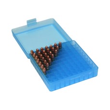 Футляр MTM на 100 патронов калибра .22LR / .22ACP (голубой)
