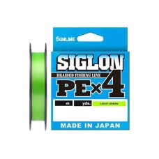 Шнур Sunline SIGLON PE×4 150M(Light Green) #0.6/10LB