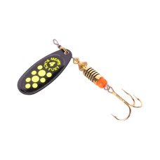 Блесна вращающаяся Mepps Black Fury №4, 8гр, цвет (Silver/Orange) серебро/оранжевые точки