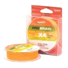 Плетеный шнур Ayashi PRO BRAID-X4 (orange) d-0,28mm