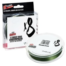 Леска плетеная SUFIX X8 зеленая 135м PE 1,2/0,185мм 15,5кг