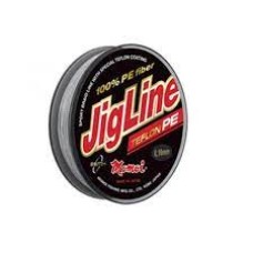 Плетеный шнур Momoi 4-х прядный JigLine Teflon 0,09мм/100м, 6,1кг серый