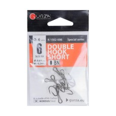 Крючок Gurza Double Hook Short Shank  BN №6 6 шт/уп.
