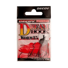 Крючок Decoy офсетный Worm 15 #1/0 (9 шт.)