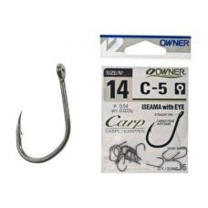 !!!Крючок Owner Carp C-5 Iseama with Eye №8