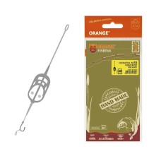 Оснастка карповая ORANGE #38 Big Cage Feeder Leadcore, 50 гр., в уп. 1 шт.