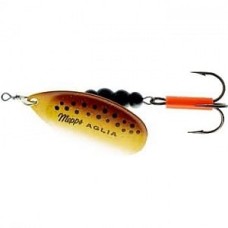 Блесна вращающаяся Mepps AGLIA FLUO Micropigments Trout №2, 4,5гр, цвет (Brown) коричневый