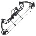 Лук Man Kung CBA5 Thorns, блочный, black, 30-60 lbs, прицел, пипсайт, полка, релиз, стабилизатор, кивер