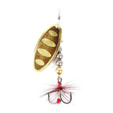 Блесна вращающаяся Lucky John Shelt Blade Tungsten Body №4, 20гр, цвет (001)