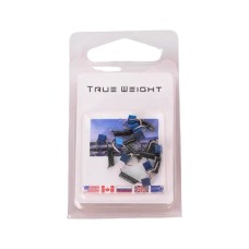 Мормышка вольфрамовая Trye Weight черная "Гвоздекубик" d1,5мм кубик, синий (10шт)