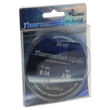 Леска ALLVEGA "FLUOROCARBON Hybrid" 0.14мм (30м) (2,56кг) (LFH3014)