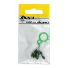 Стопор для попл. Akara 8х3,5 мм (10 стопоров) Green