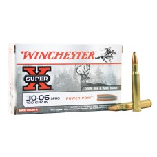 Патрон нарезной WINCHESTER калибр 30-06 SPRG PP Super X 11,7 гр. 180 grn. (в пачке 20 шт.)