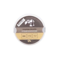 Пуля пневматическая ОхотАктив "Pointed pellets", 0,57 г. 4,5 мм. (300 шт.) (60 в упаковке)