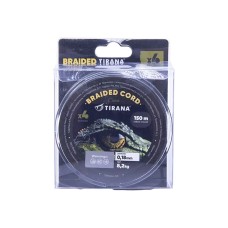 Шнур плетеный Tirana X4 PE 150м, d0,18 (green)
