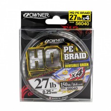 Шнур Owner/HQ PE BRAID LINE 150m/0.12mm
