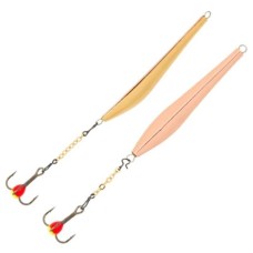Блесна Lucky John DOUBLE BLADE 45мм, 3гр, цвет (CS) цепочка-тройник