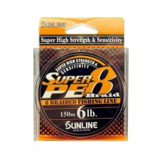 Шнур SUPER PE 8 BRAID 150M (ORANGE) 20LB