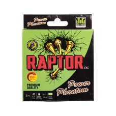 Шнур Power Phantom Raptor PE, 135м, зеленый fluo #3, 0,27мм, 21,7кг