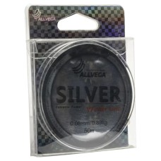 Леска ALLVEGA "Silver" 0.08мм (50м) (0,89кг) (серебристая) (SIL50008)
