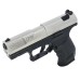 Пистолет пневматический Walther СР 99 (никель с чёрной рукояткой)