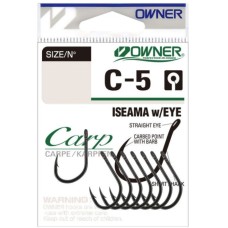 !!!Крючок Owner Carp C-5 Iseama with Eye №2