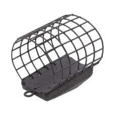Груз-кормушка металлическая X-FEEDER ME SUBMARINE M GRID 080 г (35 мл, цвет Matt Black, сварная сетка)