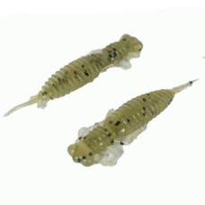 Приманка силиконовая Fanatik Larva 3,5" 85мм, (4шт. упак.) цвет 001