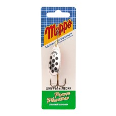 Блесна вращ. Mepps Aglia PTS №4, 9гр, цвет (Silver/Black Dots) серебро/черные точки