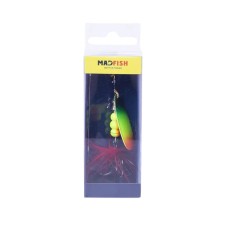 Блесна вращающаяся MADFISH Aglia №4, 9гр, цвет (Rainbow)
