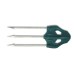 ОМ 3703V Трезубец Mustad, основание-зеленый пластик