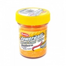 Паста форелевая "Berkley" NATURAL SCENT TROUT BAIT 50gr BLOODWORM FLUO ORANGE (оранжевый с блеском)