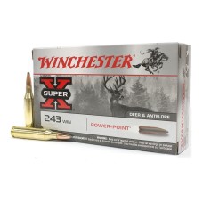 Патрон нарезной WINCHESTER калибр 243REM PP Super X 6,48 гр. 100grn. (в пачке 20 шт.)