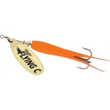 Блесна вращающаяся Mepps AGLIA FLYING C, 10g №3 Gold/Orange