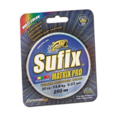 Леска плетеная SUFIX Matrix Pro разноцветная 250м 0.40мм 45кг