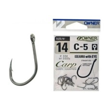 !!!Крючок Owner Carp C-5 Iseama with Eye №10