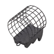 Груз-кормушка металлическая X-FEEDER ME BATMAN M GRID 080 г (30 мл, цвет Matt Black, сварная сетка)