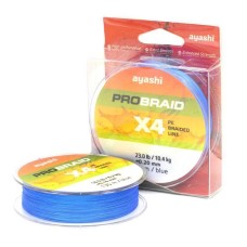 Плетеный шнур Ayashi PRO BRAID-X4 (blue) d-0,12mm