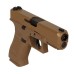 Пистолет пневматический Umarex Glock 19X калибр 4,5мм (метал, цвет песок, blowback, pellet)