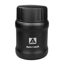 Термос "Арктика", для еды вакуумный, бытовой  0.5 л, (чёрный)