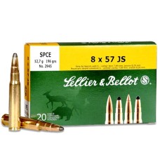 Патрон нарезной SELLER&BELLOT калибр 8х57 JS SPCE 12,7 гр. (в пачке 20 шт.)